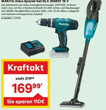 Lagerhaus MAKITA Akku-Spezial-Set DLX 2056SY 18 V Angebot