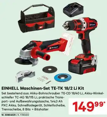 Lagerhaus EINHELL Maschinen-Set TE-TK 18/2 Li Kit Angebot