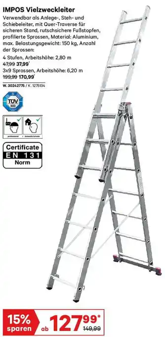 Lagerhaus IMPOS Vielzweckleiter Angebot