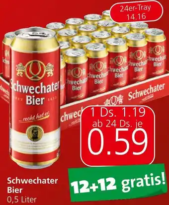 Spar Schwechater Bier 0,5 Liter Angebot