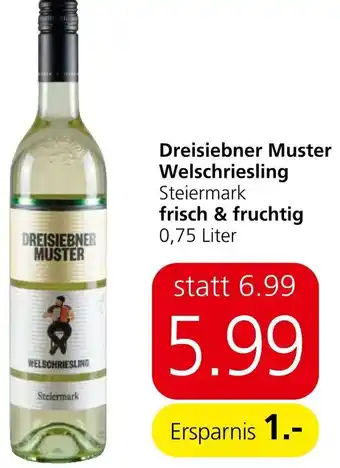 Spar Dreisiebner Muster Welschriesling Steiermark frisch & fruchtig 0,75 Liter Angebot