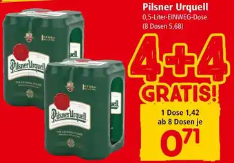 Interspar Pilsner Urquell 0,5-Liter-EINWEG-Dose Angebot