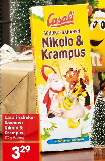 Interspar Casali Schoko-Bananen Nikolo & Krampus 270-g-Packung Angebot