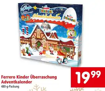Interspar Ferrero Kinder Überraschung Adventkalender 480-g-Packung Angebot