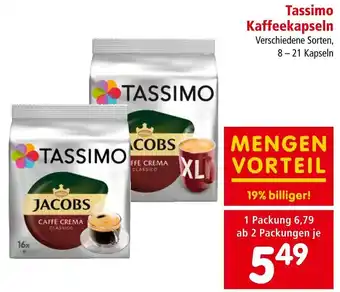 Interspar Tassimo Kaffeekapseln 8-21 Kapseln Angebot