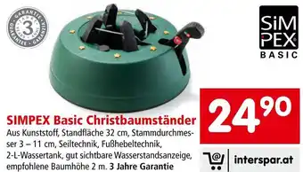 Interspar SIMPEX Basic Christbaumständer Angebot