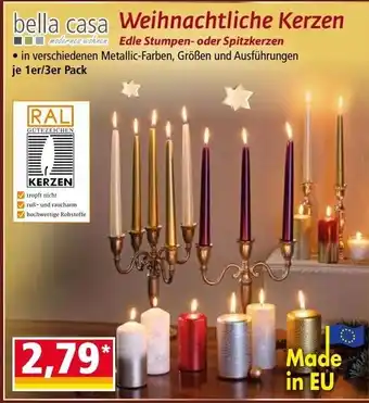 Norma bella casa Weihnachtliche Kerzen Angebot