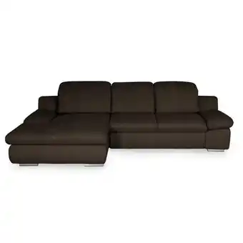 XXXLutz Ecksofa in chenille braun Angebot