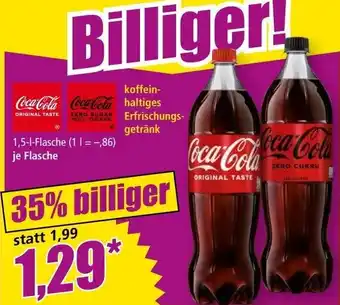 Norma Coca-Cola, Coca-Cola Zero 1,5 l Angebot
