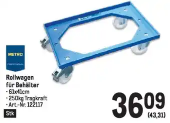 Metro Rollwagen für Behälter .61x41cm Angebot