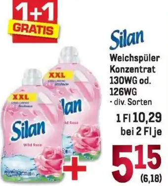 Metro Silan Weichspüler Konzentrat 130WG od. 126WG Angebot
