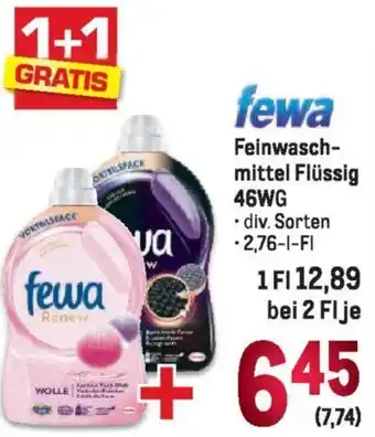 Metro fewa Feinwasch- mittel Flüssig 46WG Angebot