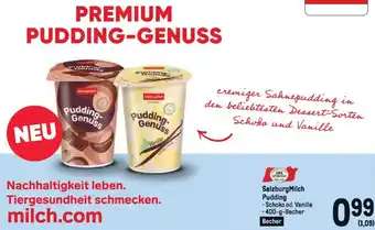 Metro Salzburg Milch Pudding - Schoko od. Vanille -400-g-Becher Angebot