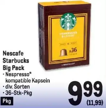 Metro Nescafe Starbucks Big Pack Angebot
