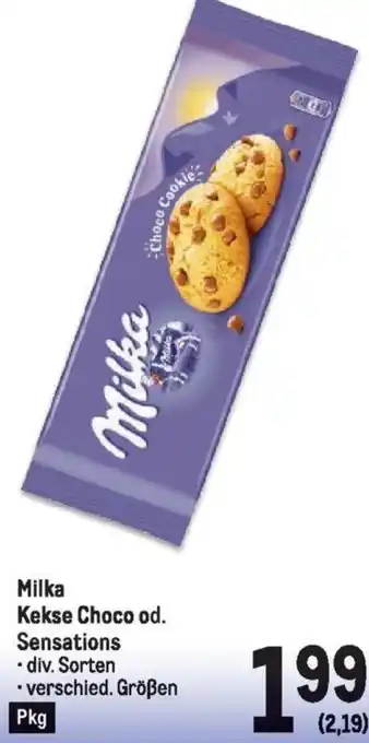 Metro Milka Kekse Choco od. Sensations Angebot