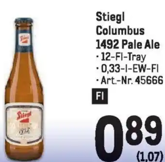 Metro Stiegl Columbus 1492 Pale Ale - 12-Fl-Tray -0,33-1-EW-FI Angebot