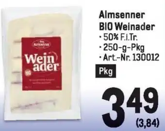 Metro Almsenner BIO Weinader Angebot