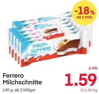 MPreis Ferrero Milchschnitte 140 g Angebot