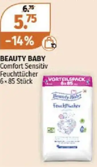 Müller BEAUTY BABY Comfort Sensitiv Feuchttücher 6x85 Stück Angebot
