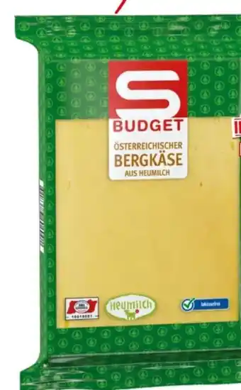 Spar Bergkäse Angebot