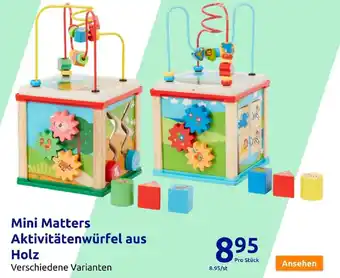 Action Mini Matters Aktivitätenwürfel aus Holz Angebot