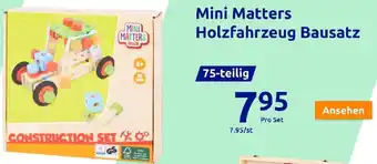 Action Mini Matters Holzfahrzeug Bausatz 75-teilig Angebot
