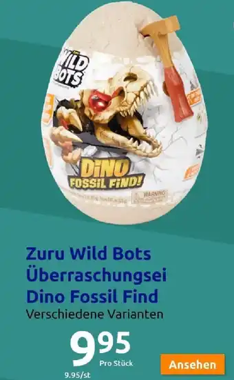 Action Zuru Wild Bots Überraschungsei Dino Fossil Find Angebot