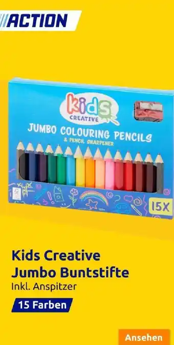 Action Kids Creative Jumbo Buntstifte Angebot