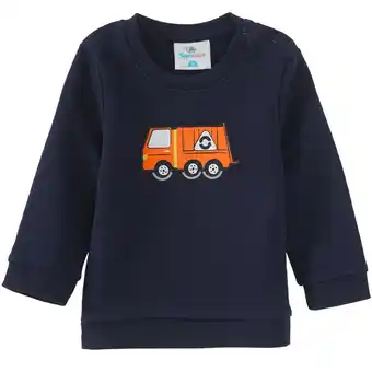 Ernsting's family Baby sweatshirt mit müllabfuhr-applikation Angebot