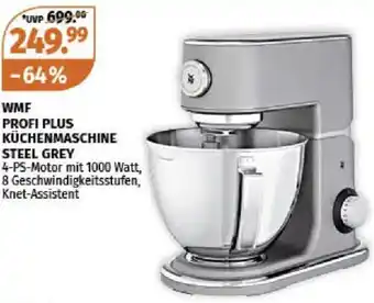 Müller WMF PROFI PLUS KÜCHENMASCHINE STEEL GREY 4-PS-Motor mit 1000 Watt Angebot