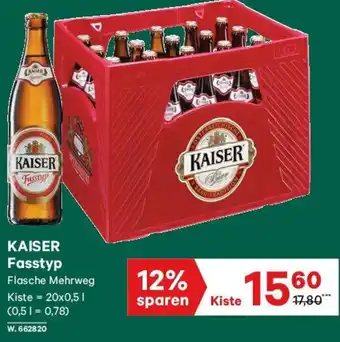 Lagerhaus KAISER Fasstyp Flasche Mehrweg Kiste Angebot