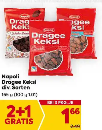 Billa Napoli Dragee Keksi div. Sorten 165 g Angebot