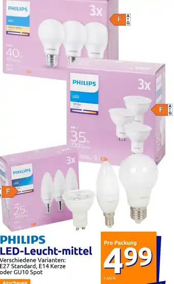 Action PHILIPS LED-Leucht-mittel Angebot