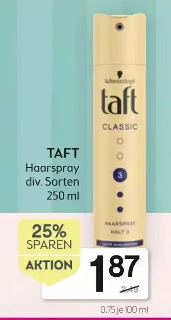 Bipa Taft Haarspray Div. Sorten 250ml Angebot
