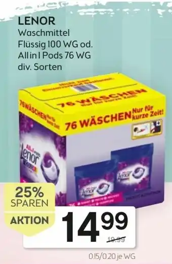 Bipa Lenor Waschmittel Angebot