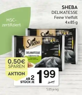 Bipa Sheba Delikatesse 4x85g Angebot