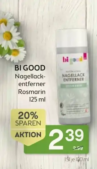 Bipa Bi Good Nagellack-Entferner Rosmarin 125 ml Angebot