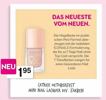 Bipa Catrice Oktoberfest Mini Nail Lacquer Div. Farben Angebot