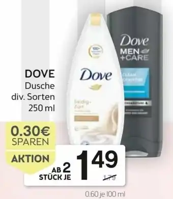 Bipa Dove Dusche 250 ml Angebot