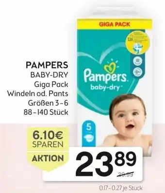Bipa Pampers Baby-Dry Angebot