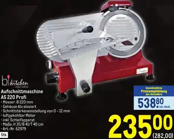 Metro bikitchen Aufschnittmaschine AS 220 Profi Angebot