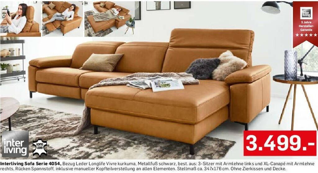 Möbel Ludwig Interliving Sofa Serie 4054 Angebot