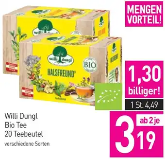 Sutterlüty Willi Dungl Bio Tee 20 Teebeutel Angebot