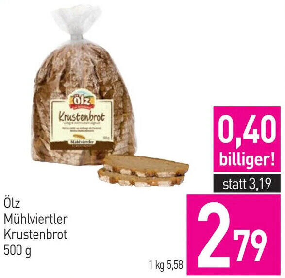 Sutterlüty ölz Mühlviertler Krustenbrot 500g Angebot