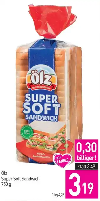 Sutterlüty ölz Super Soft Sandwich 750g Angebot