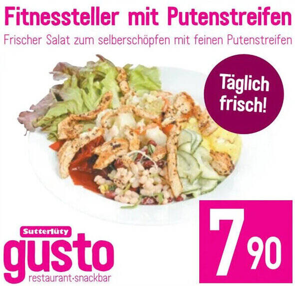 Sutterlüty Sutterlüty Fitnessteller mit Putenstreifen Angebot
