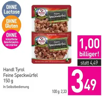 Sutterlüty Handl Tyrol Feine Speckwürfel 150 g Angebot