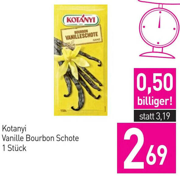 Sutterlüty Kotanyi Vanille Bourbon Schote 1 Stück Angebot