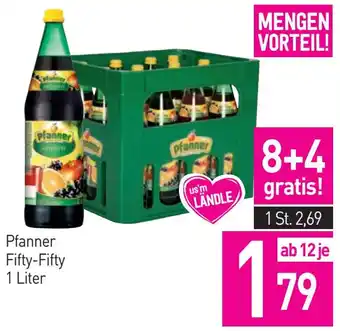 Sutterlüty Pfanner Fifty-Fifty 1 Liter Angebot