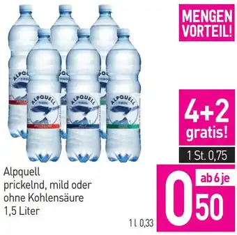 Sutterlüty Alpquell prickelnd, mild oder ohne Kohlensäure 1,5 Liter Angebot